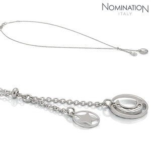 노미네이션 목걸이 TROPEA (트로페아) sterling silver, DIAMOND necklace (DOUBLE) 141362/036