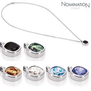 노미네이션 목걸이 CHIC (시크) necklace (small chain) Crystal stone 043022(택1)
