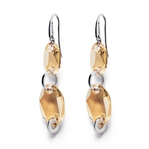 노미네이션 귀걸이 HOLLYWOOD (할리우드) earrings (long) with Crystal (Champagne) 130330/020