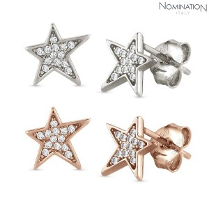 노미네이션 귀걸이 STELLA (스텔라) earrings 925 silver and cubic zirconia with stars (stud) 146714(택1)