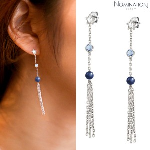 노미네이션 귀걸이 BELLA DREAM (벨라드림) earrings 925 silver, stones and crystal PENDANT 146674/010