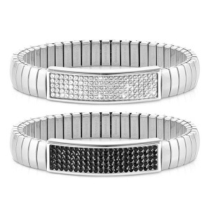 노미네이션 팔찌 EXTENSION (익스텐션) Glitter bracelet (M) Stainless steel with crystals 043218 (택1)
